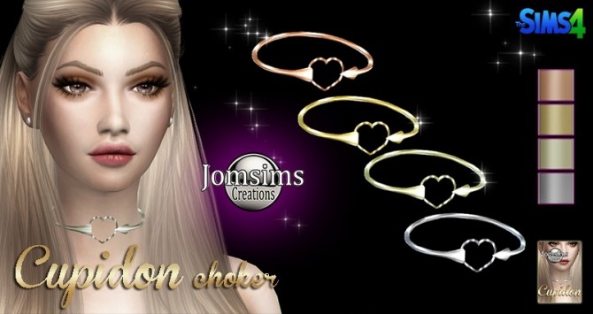 Sims 4 Cupidon choker at Jomsims Creations