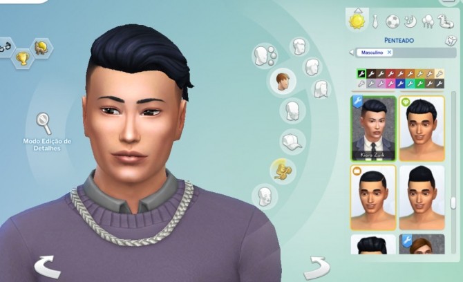 Sims 4 Shaved Silk Wavy at My Stuff