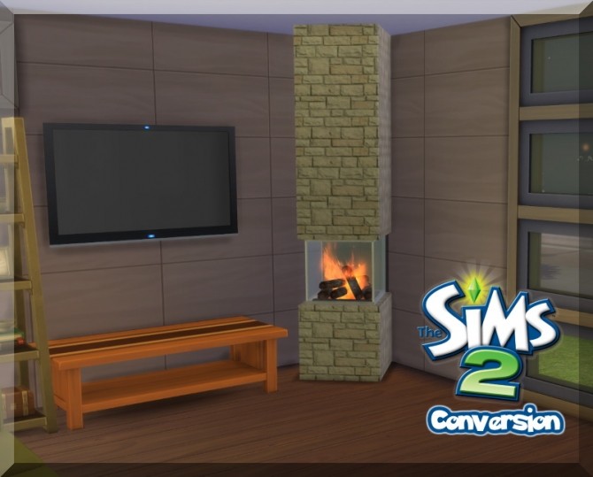Sims 4 Incognito Fireplace from the Sims 2 at SimLifeCC