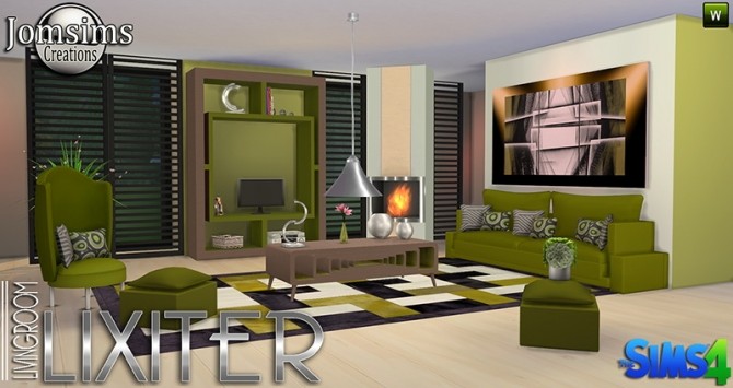 Sims 4 Lixiter livingroom at Jomsims Creations
