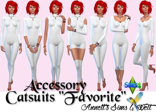 Sims 4 Acc. Catsuits Favorite at Annett’s Sims 4 Welt