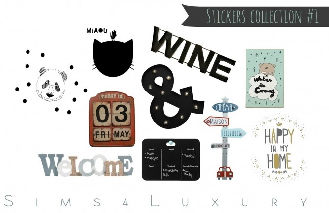 Sims 4 Sticker collections at Sims4 Luxury