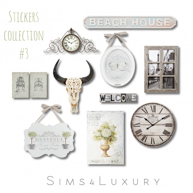 Sims 4 Sticker collections at Sims4 Luxury