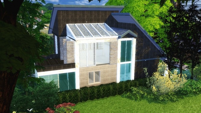 Sims 4 Modern cabin UneToucheDeGeek collaboration at Sims4 Luxury