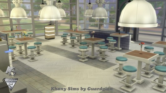 Sims 4 Le Mic Mac restaurant by Guardgian at Khany Sims