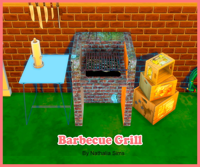 Sims 4 Barbecue Grill Conversion 2t4 at Nathalia Sims