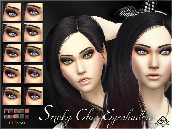 Sims 4 Smoky Chic Eyeshadow by Devirose at TSR