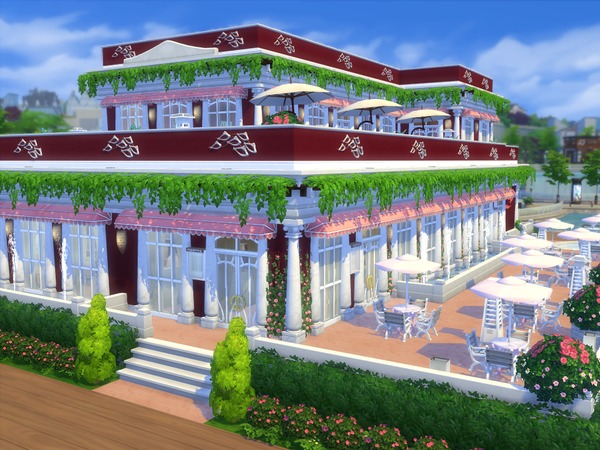 Sims 4 Esthers restaurant by sharon337 at TSR