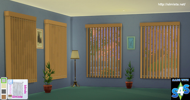 Sims 4 Vertical Blinds at Simista