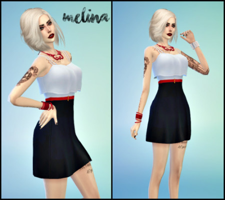 Dresses, swimsuits & t-shirts at Sims4 by Mayara