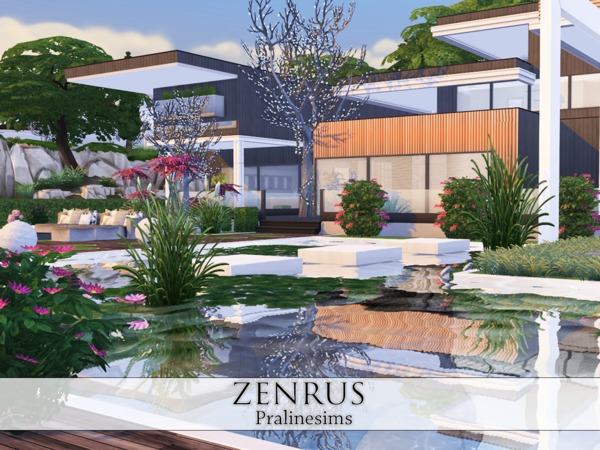 Sims 4 Zenrus house by Pralinesims at TSR