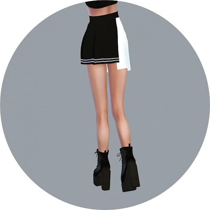 Sims 4 Half Pleats Skirt at Marigold