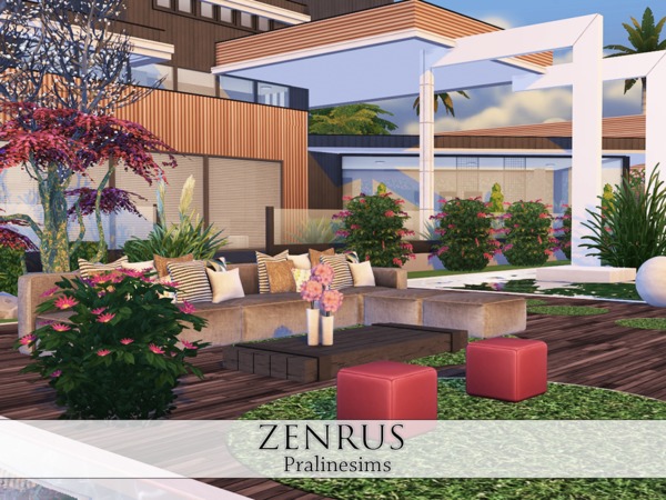 Sims 4 Zenrus house by Pralinesims at TSR