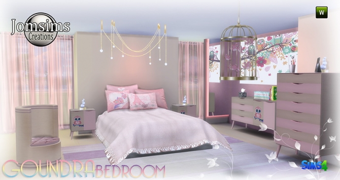 Goundra bedroom at Jomsims Creations » Sims 4 Updates