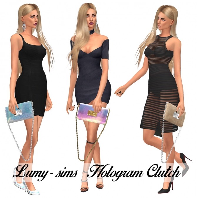 Sims 4 Followers Gift Part1 acc tops and clutches at Lumy Sims
