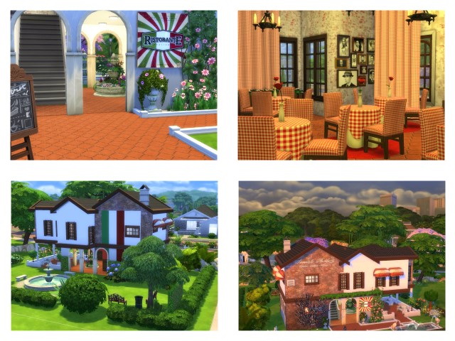 Sims 4 Pizzeria Peppino by Oldbox at All 4 Sims