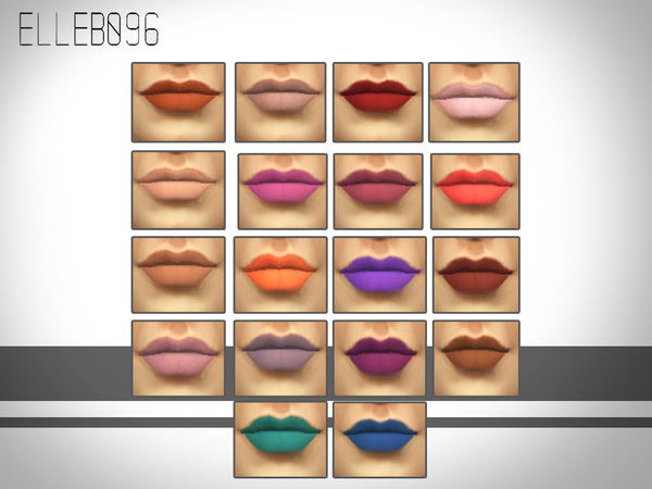 Sims 4 ColourPop Inspired Matte Lipsticks by Elleb096 at TSR