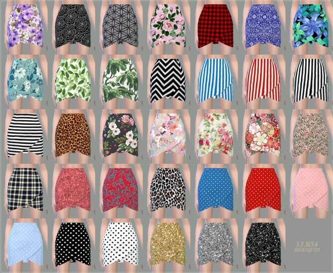 Sims 4 Tulip Skirt Pattern version at Marigold