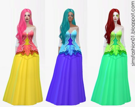 Fairy Dress at Sims Fashion01 » Sims 4 Updates