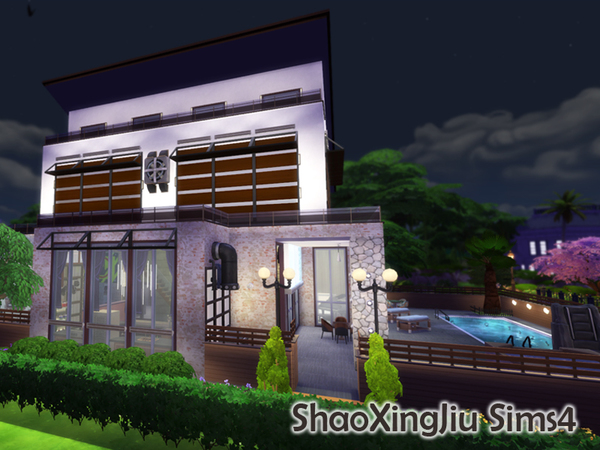 Sims 4 Modern Single House by jeisse197 at TSR