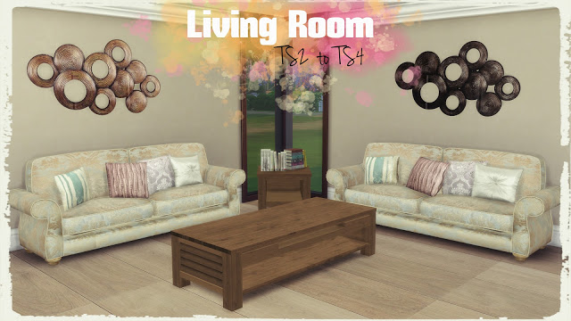Sims 4 Living Room Conversions at Dinha Gamer