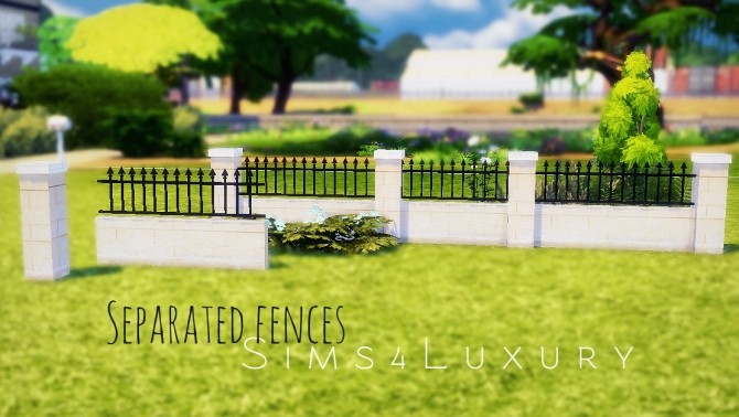 Sims 4 Separated fences #1 at Sims4 Luxury