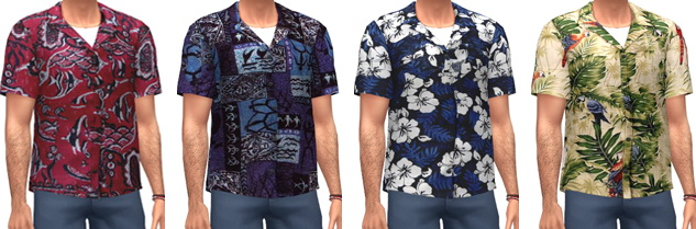 Sims 4 Aloha Shirts at Marvin Sims