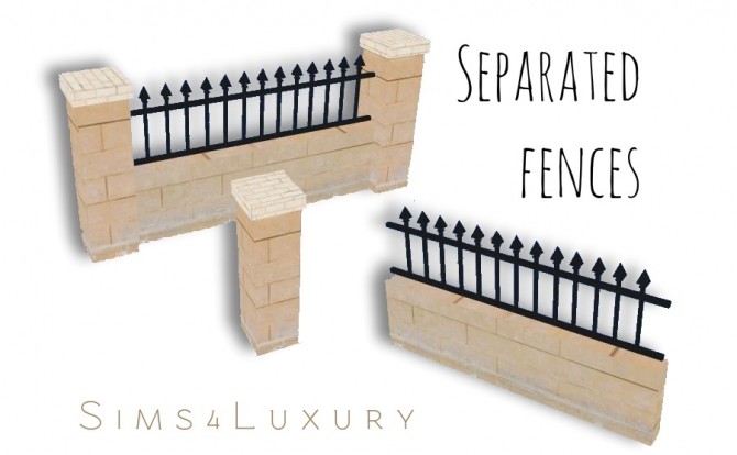 Sims 4 Separated fences #1 at Sims4 Luxury