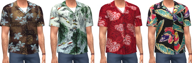 Sims 4 Aloha Shirts at Marvin Sims