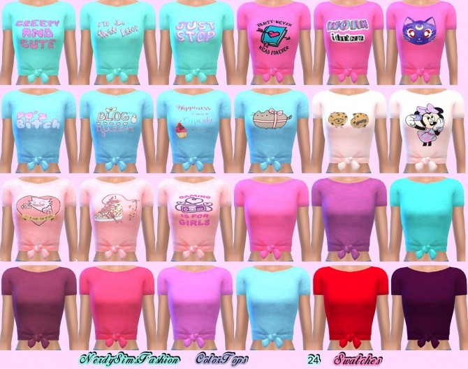 Sims 4 Color tops at Lumy Sims
