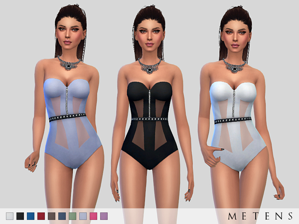 Sims 4 Diva Bodysuit by Metens at TSR