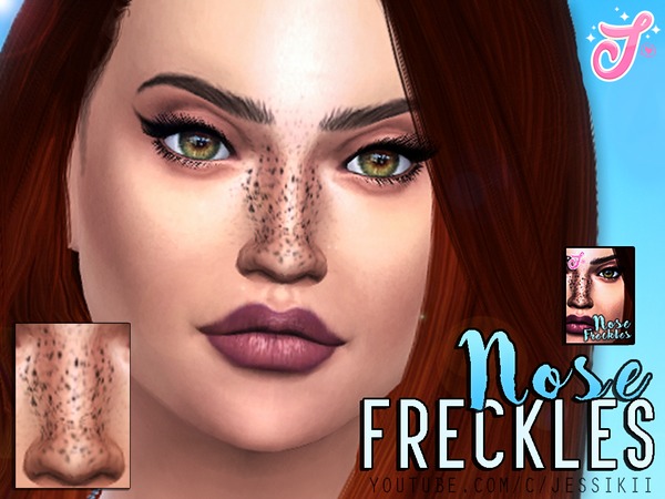Sims 4 Nose Freckles by SenpaiSimmer at TSR