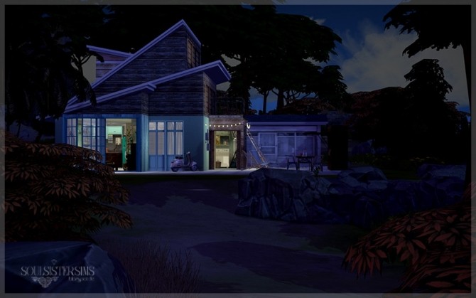 Sims 4 Blue Ocean house by Jean Bell at SoulSisterSims
