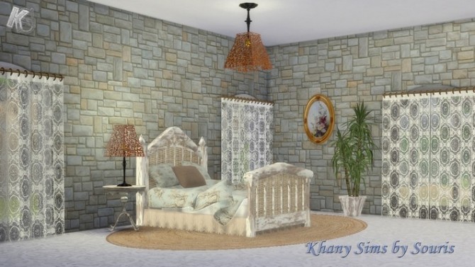 Sims 4 ROMANTIQUE bedroom by Souris at Khany Sims