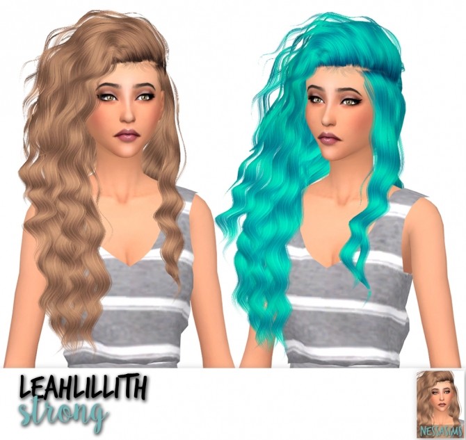 Sims 4 Leahlillith heartburn + souls + strong + universe hair retexture at Nessa Sims