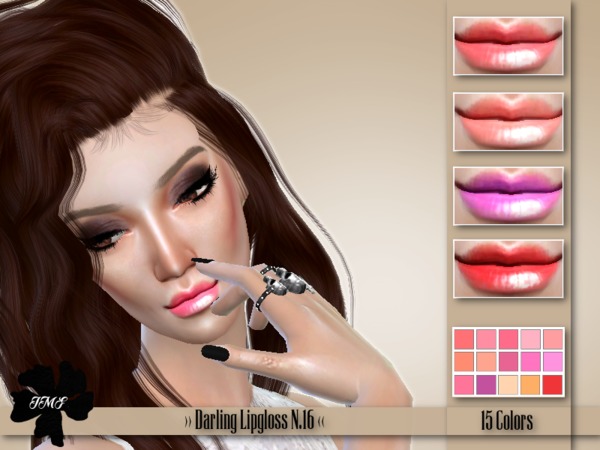 Sims 4 IMF Darling Lipgloss N.16 by IzzieMcFire at TSR