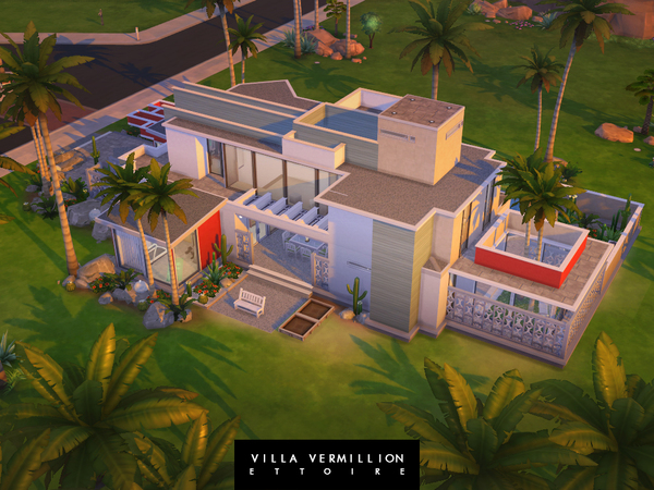 Sims 4 Villa Vermillion by Ettoire at TSR