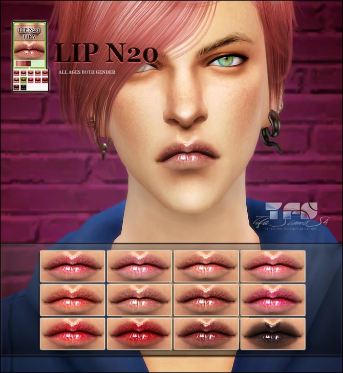 Sims 4 Lips N20 at Tifa Sims