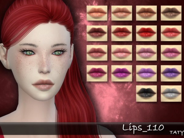 Sims 4 Lips 110 by tatygagg at TSR