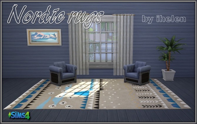 Sims 4 Nordic rugs at ihelensims