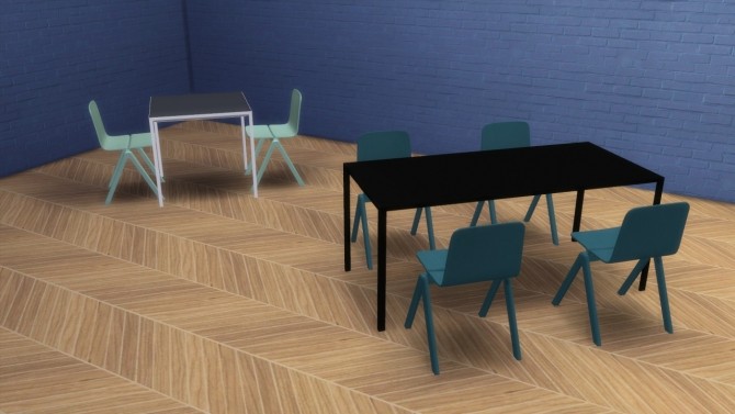 Sims 4 New Order Table and Copenhague Chair (Pay) at Meinkatz Creations