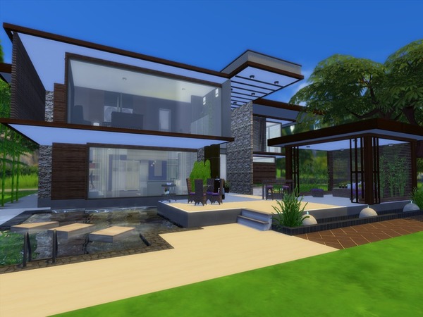 Sims 4 Modern Nibium house by Suzz86 at TSR