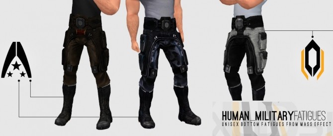Sims 4 Human Military Fatigues by Xld Sims at SimsWorkshop