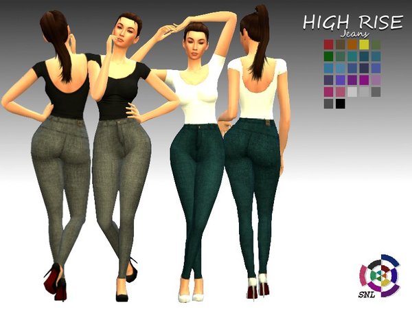 Sims 4 H.R. Jeans by SuperNerdyLove at TSR