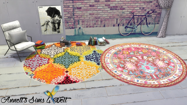Sims 4 Variety Round Rugs at Annett’s Sims 4 Welt