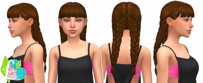 Sims 4 Double Threat Braids at SimLaughLove