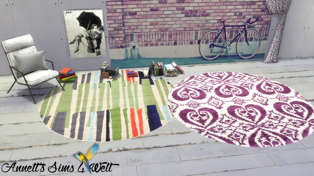 Sims 4 Variety Round Rugs at Annett’s Sims 4 Welt