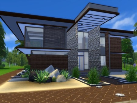 Modern Nibium house by Suzz86 at TSR » Sims 4 Updates