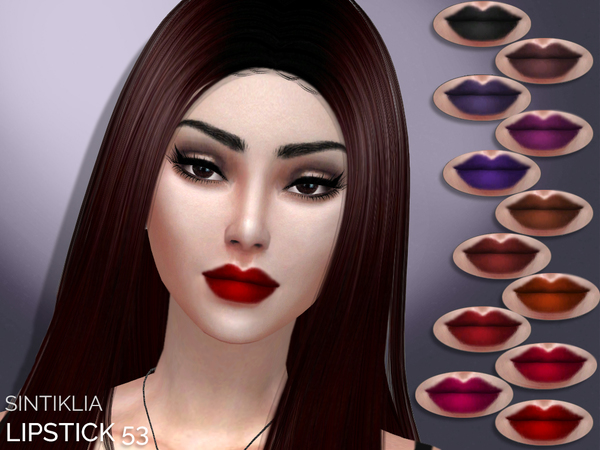 Sims 4 Lipstick 53 by Sintiklia at TSR