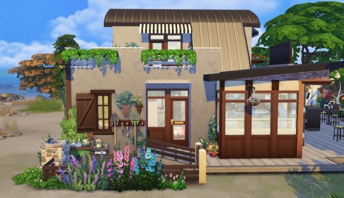 Sims 4 House 019 Beach Cafeteria by Bangsain at My Sims House